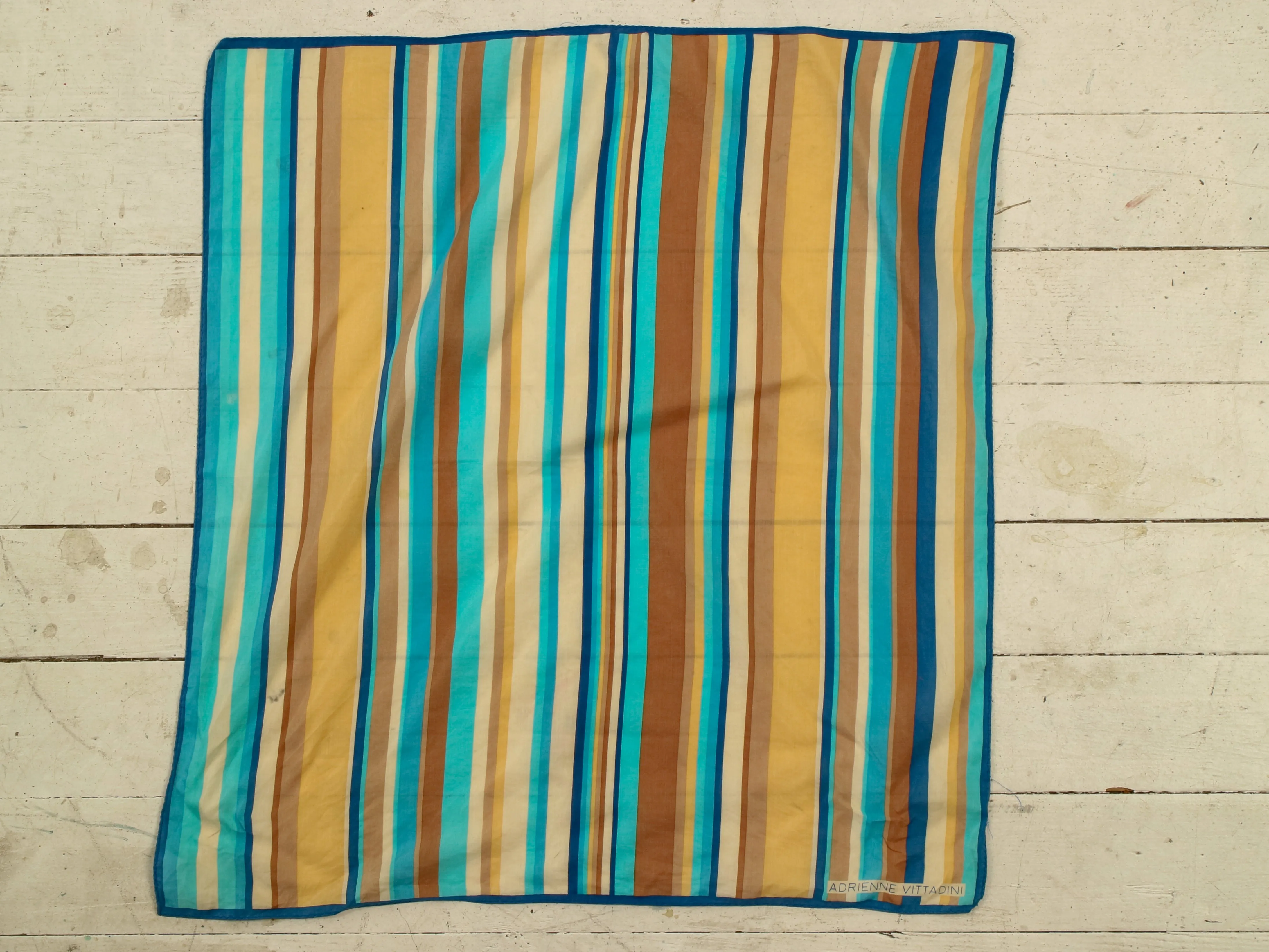 Adrienne Vitadini minimalist stripe scarf