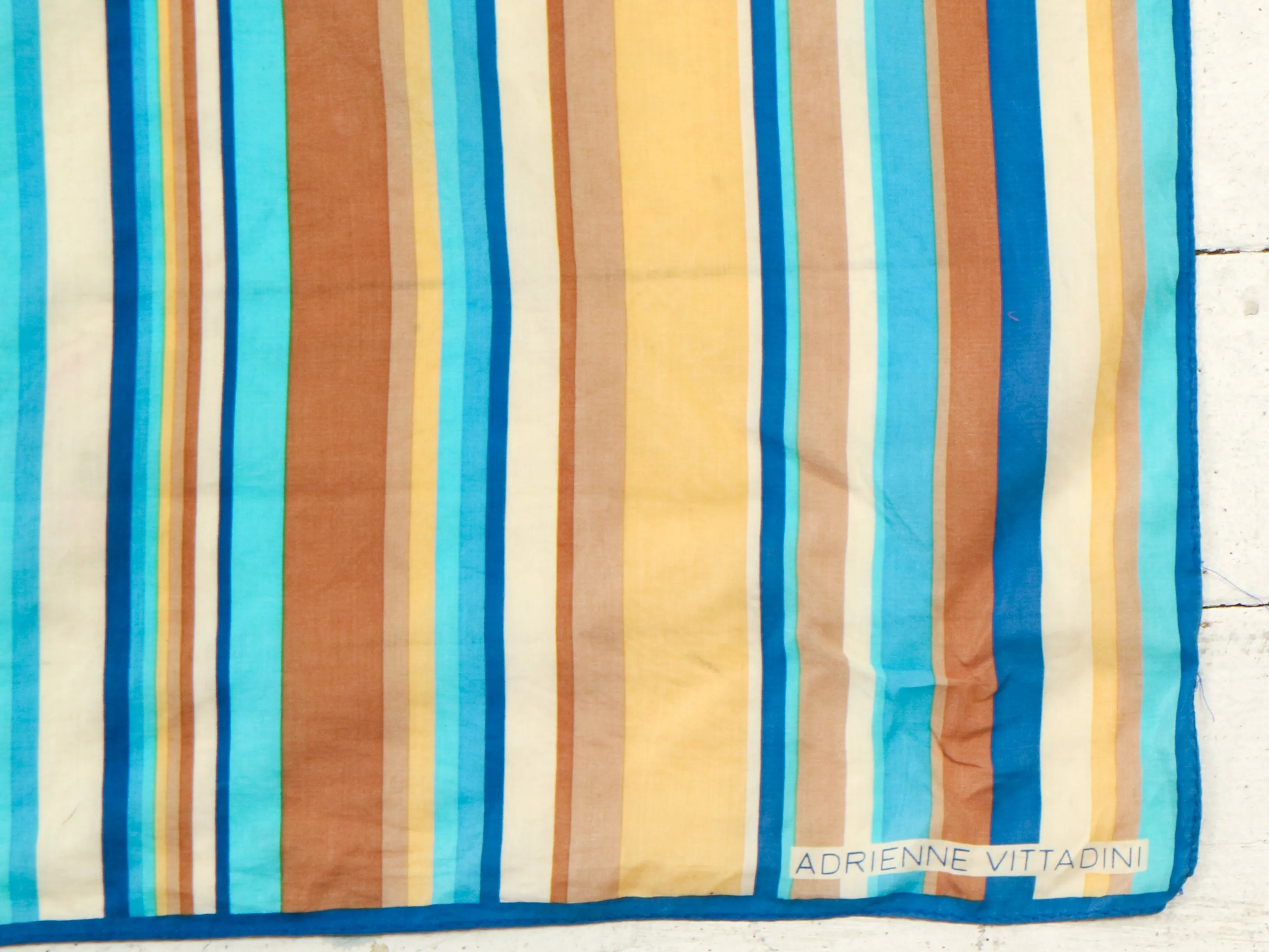 Adrienne Vitadini minimalist stripe scarf