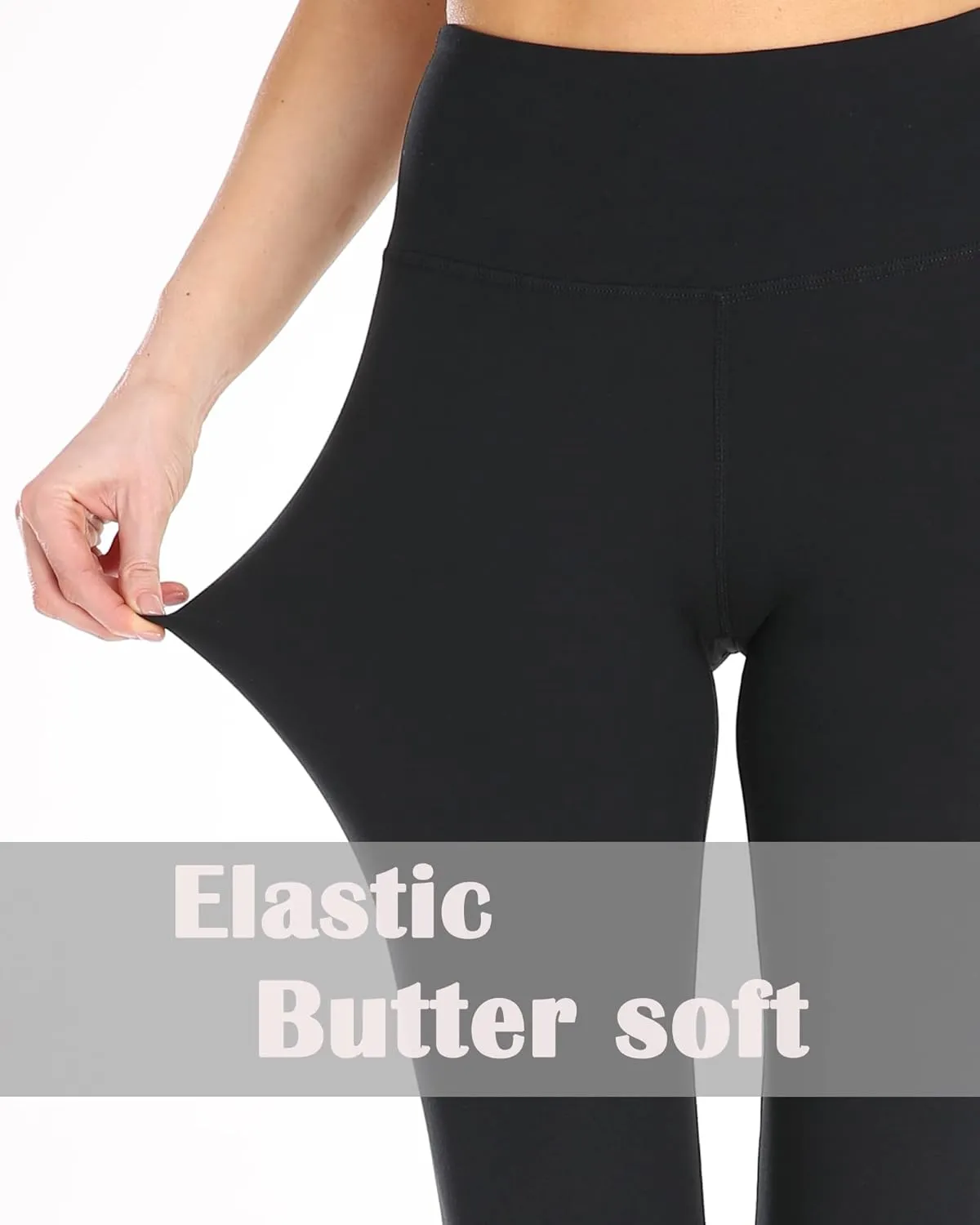 AHLW Buttery Soft High Waisted Leggings for Women Elastic Skin-Friendly Comfortable Yoga Pants Daily Casual Leggings
