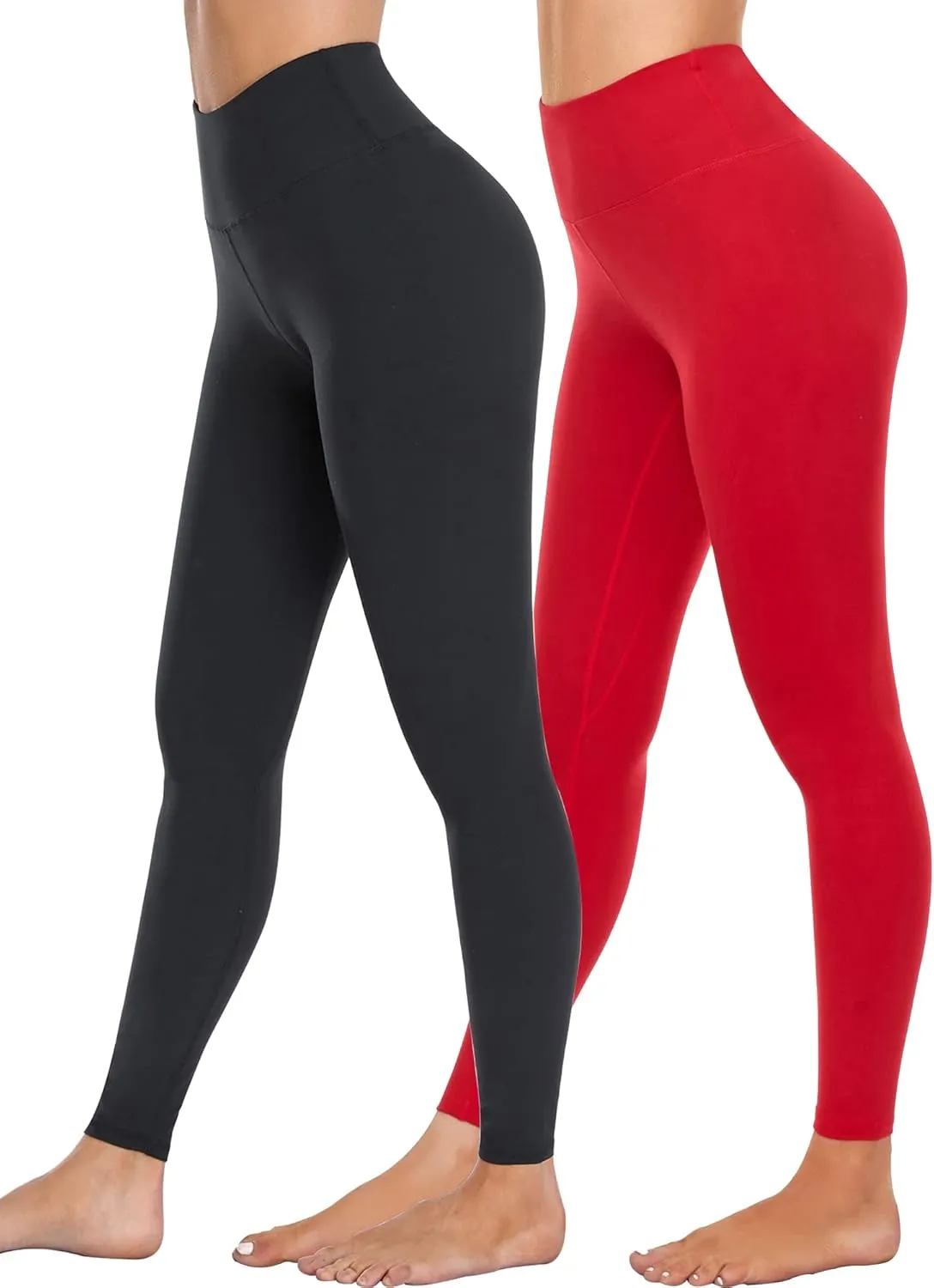 AHLW Buttery Soft High Waisted Leggings for Women Elastic Skin-Friendly Comfortable Yoga Pants Daily Casual Leggings