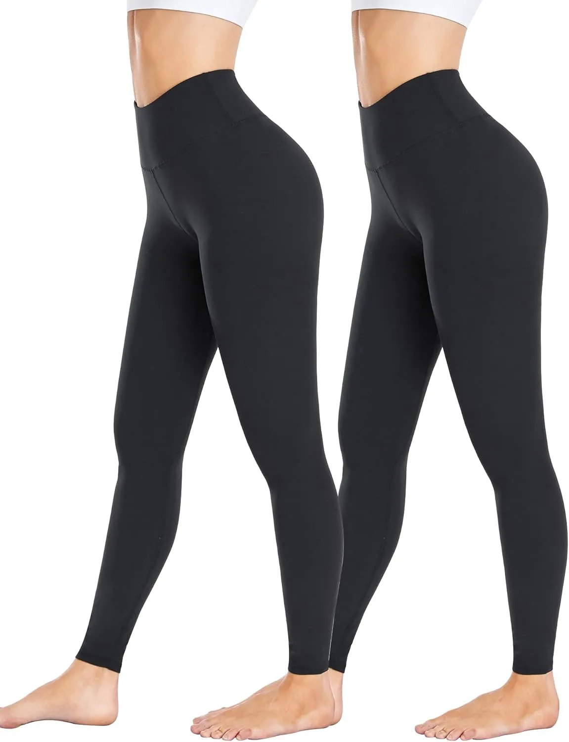AHLW Buttery Soft High Waisted Leggings for Women Elastic Skin-Friendly Comfortable Yoga Pants Daily Casual Leggings