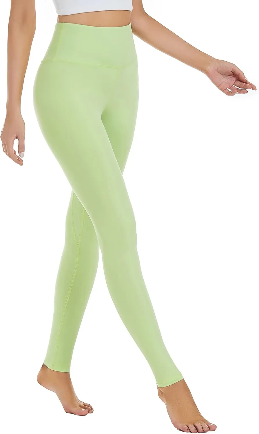 AHLW Buttery Soft High Waisted Leggings for Women Elastic Skin-Friendly Comfortable Yoga Pants Daily Casual Leggings