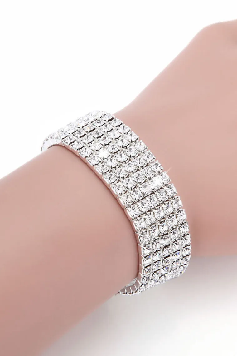 Attractive Alloy/Crystal Ladies' Bracelets