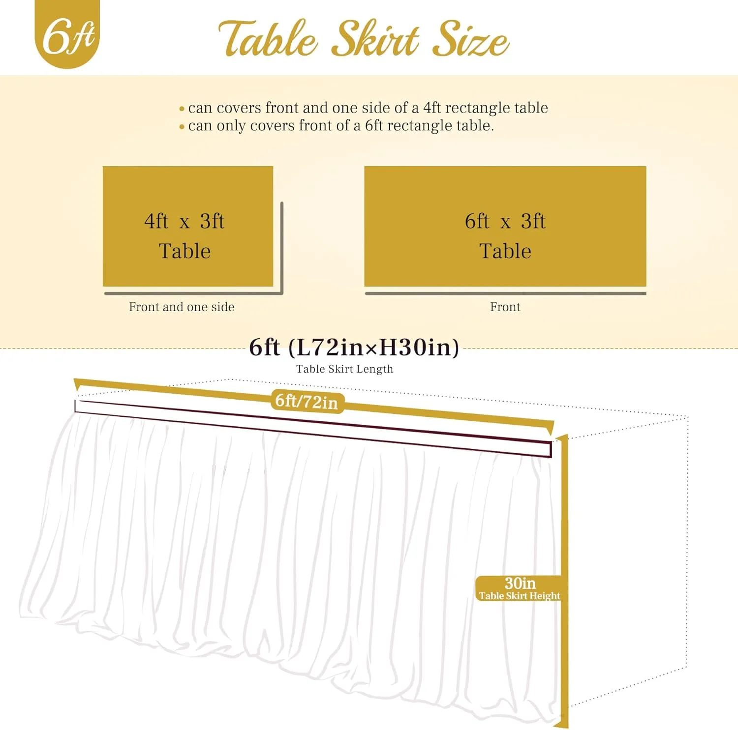 Baby Blue Table Skirt for Baby Shower Boy 6ft Light Blue Tulle Tutu Table Cloth for Elephant Birthday Party Ocean Baby Shark Gender Reveal Cake Table Decorations
