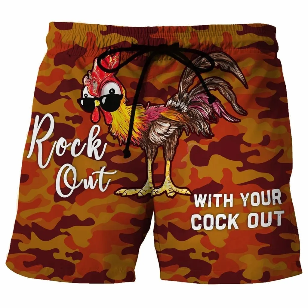 Casual Printed Beach Shorts