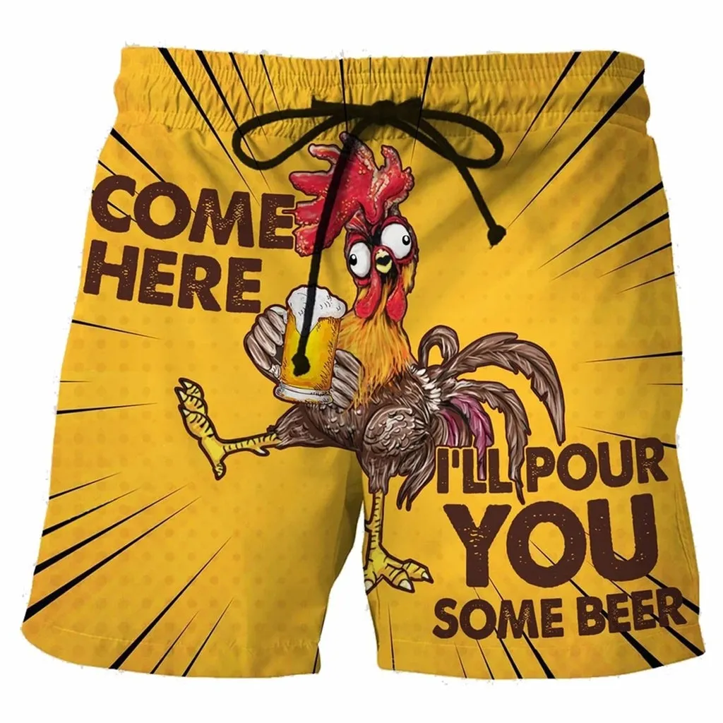 Casual Printed Beach Shorts