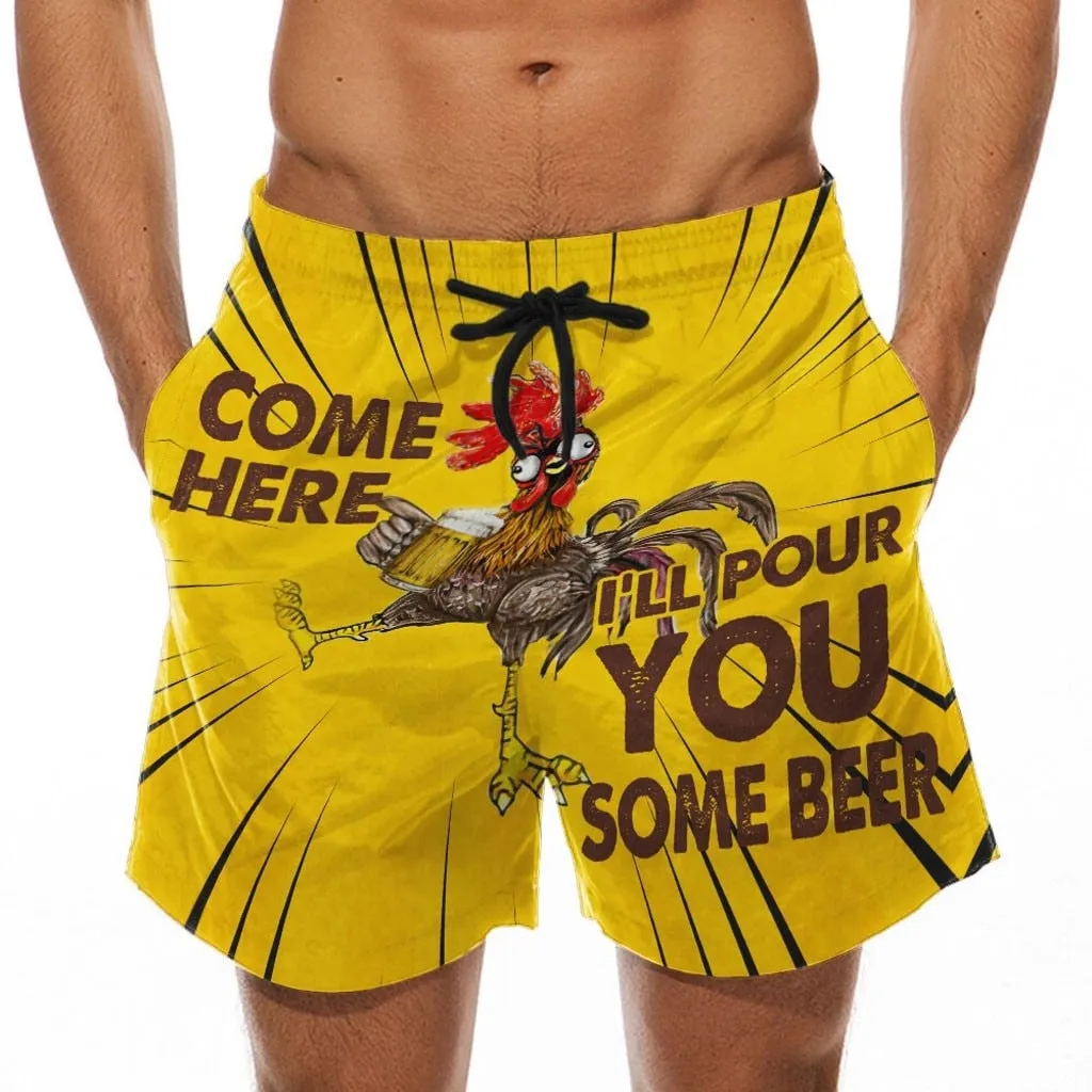 Casual Printed Beach Shorts