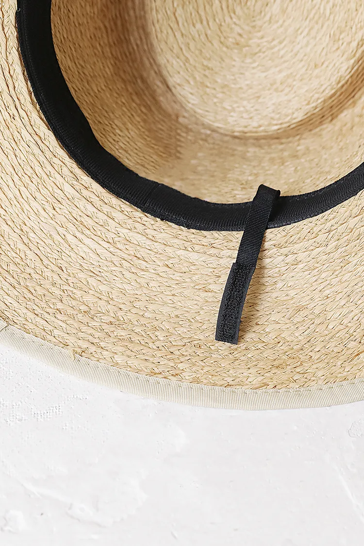 Chic Flat Brim Fedora Hat With Ribbon