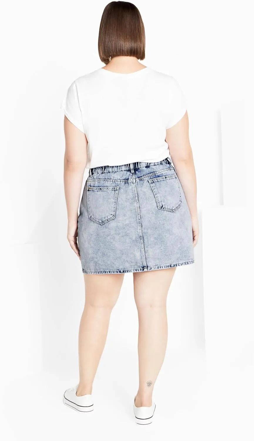 City Chic Women's Plus Size Cali Denim Skirt