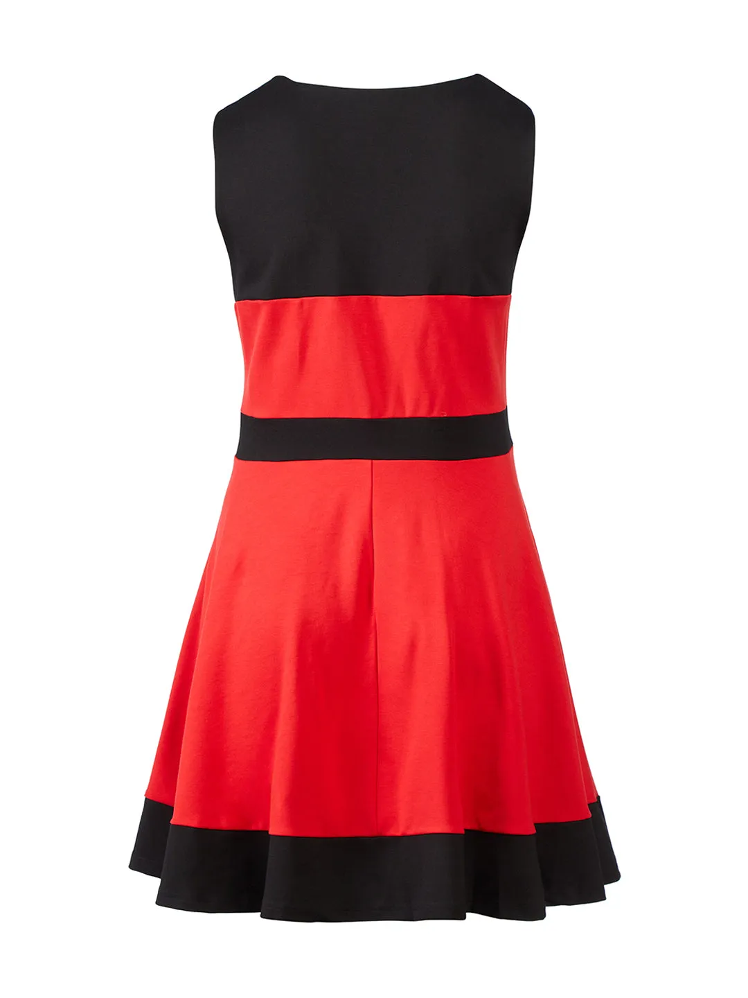 Colorblock Fit-And-Flare Dress