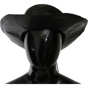 Costume National Chic Black Floppy Hat - Timeless Elegance