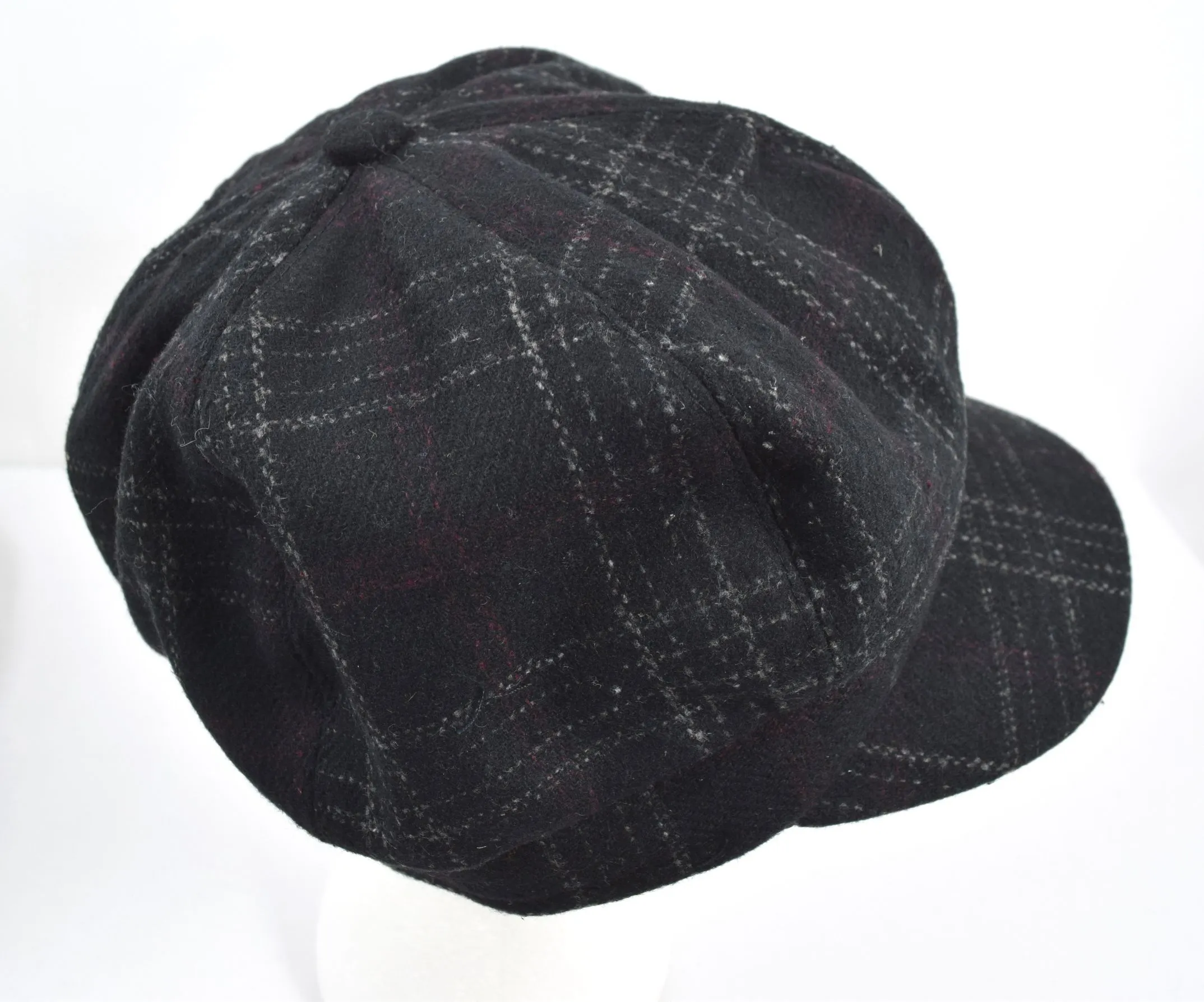Dancing Days Bohemian Chic plaid Check newsboy Cabbie Cap Hat