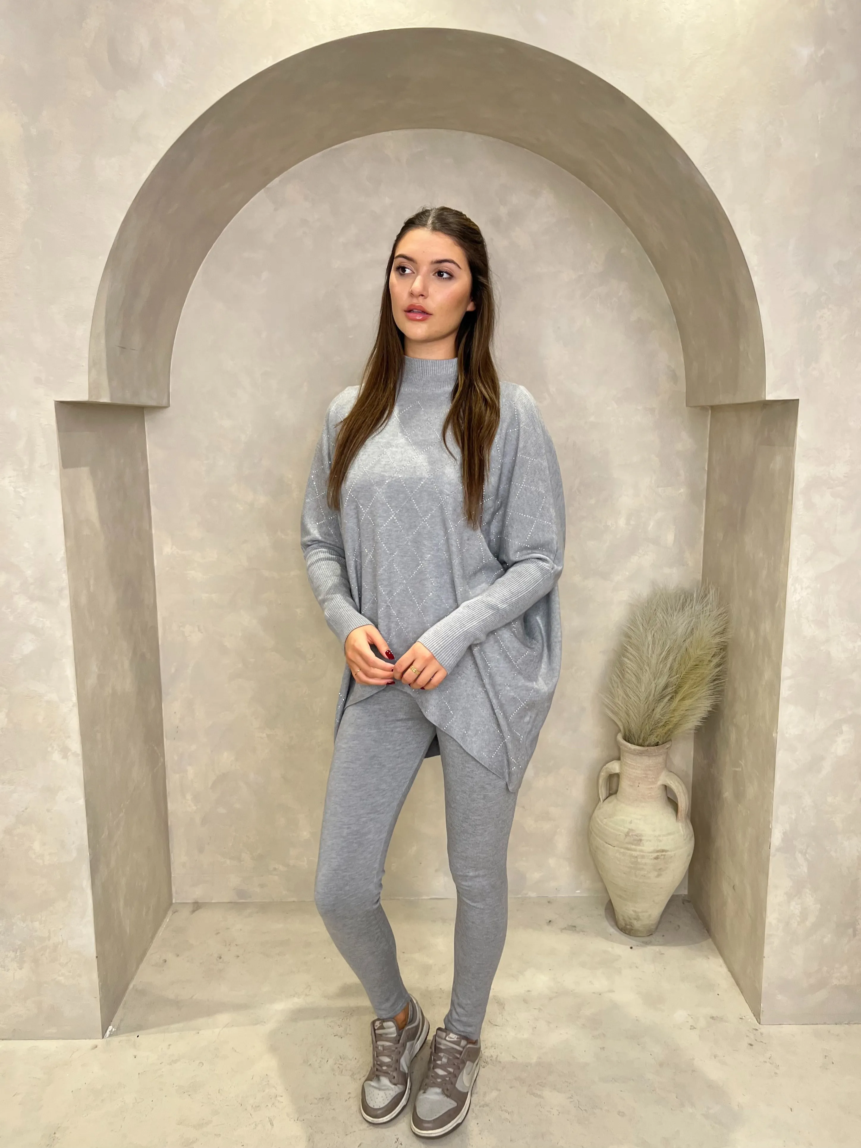Diamond Embellished Oversize lounge set