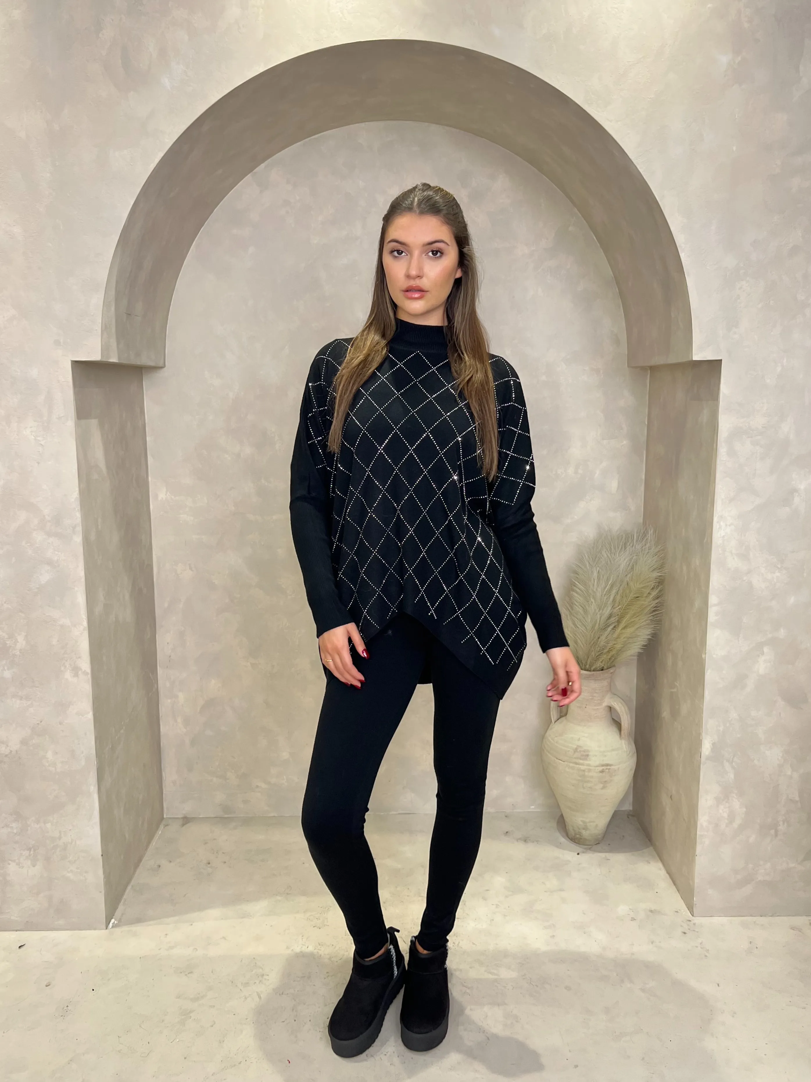 Diamond Embellished Oversize lounge set