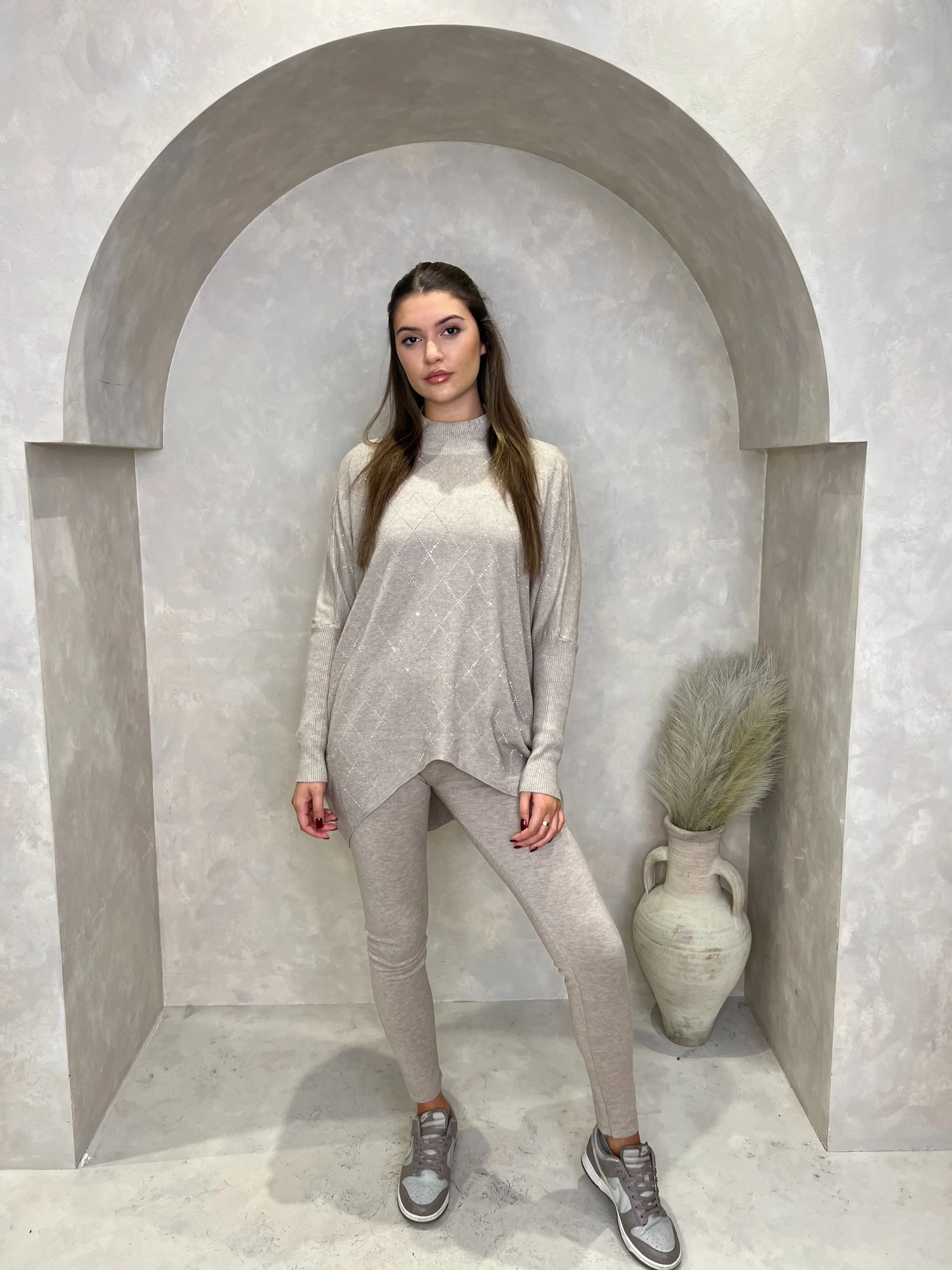 Diamond Embellished Oversize lounge set