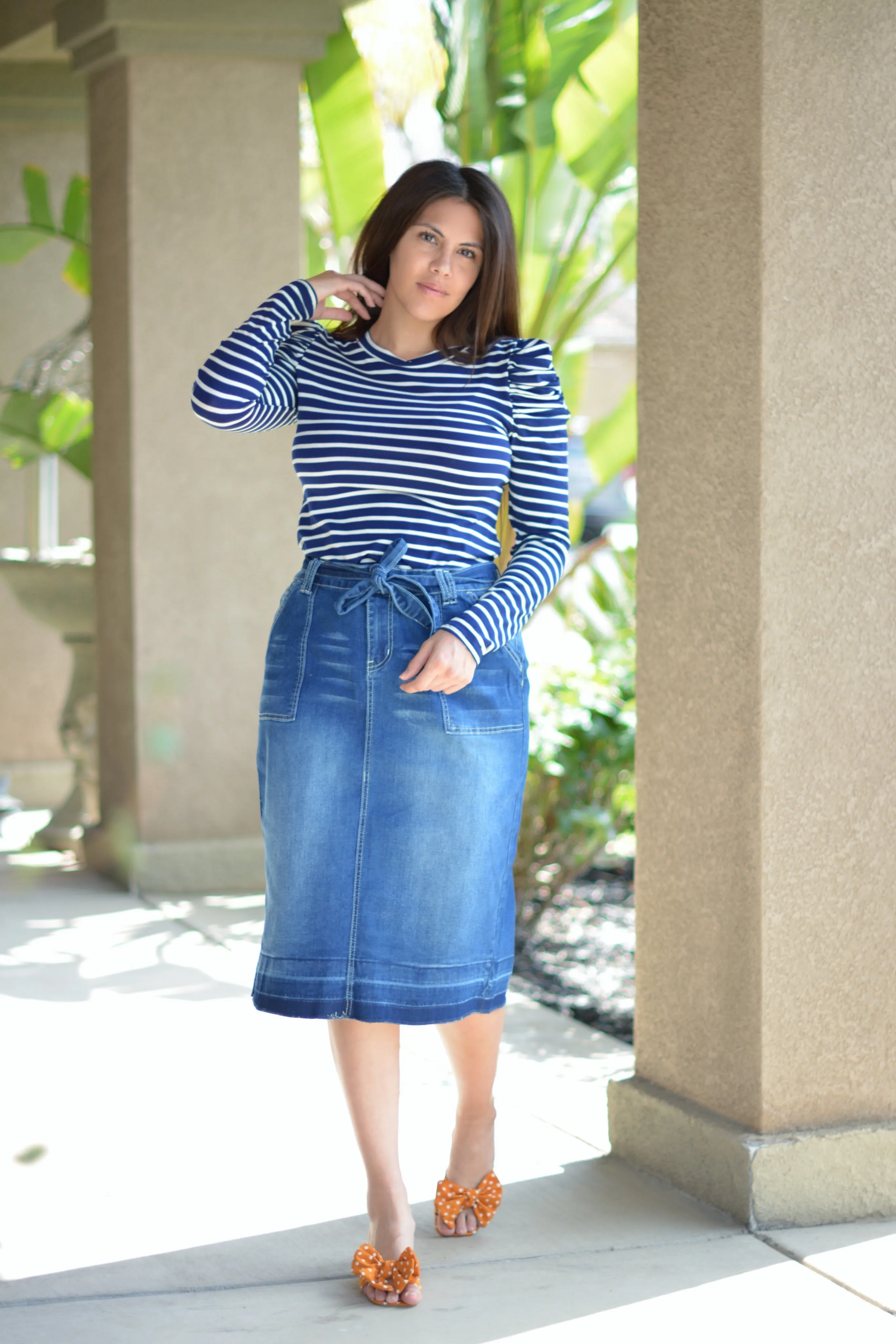 Earlene Denim Skirt