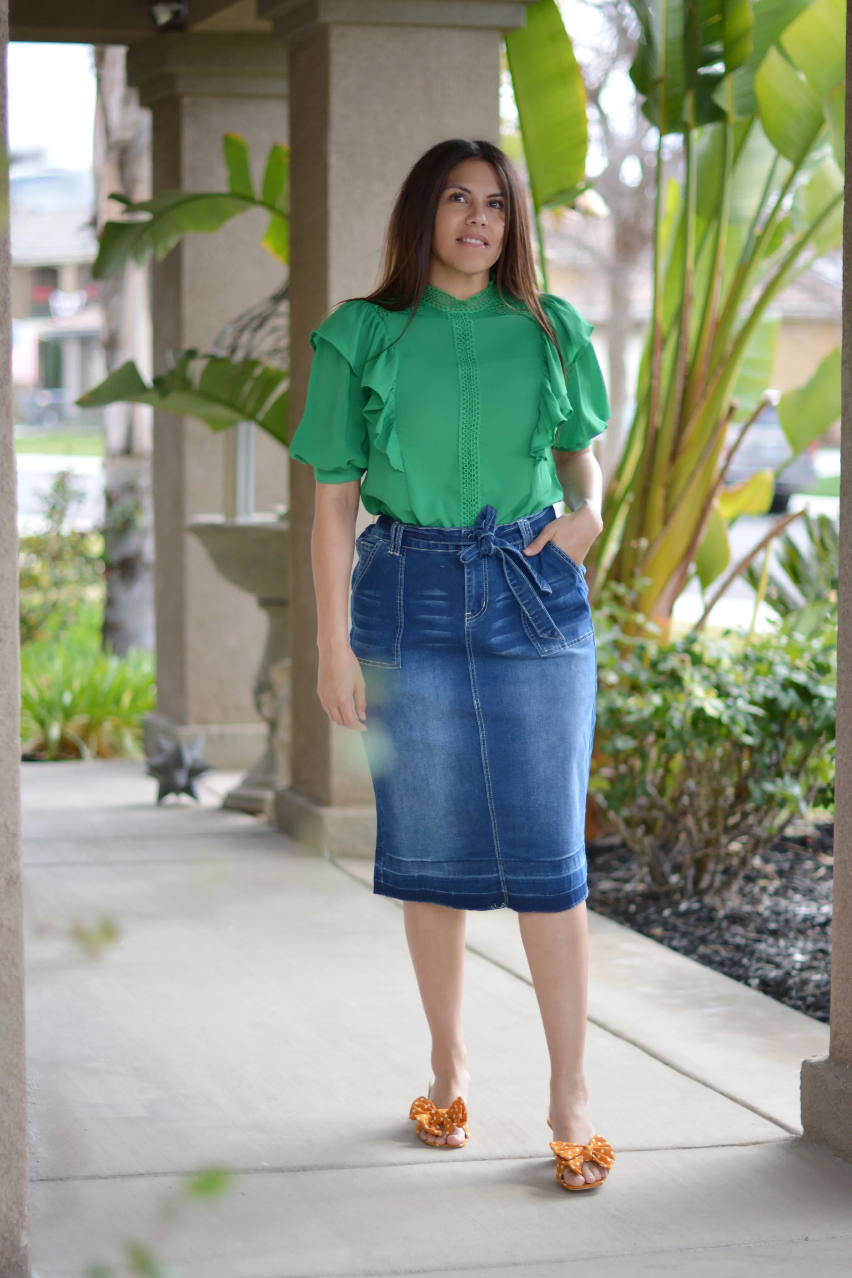 Earlene Denim Skirt
