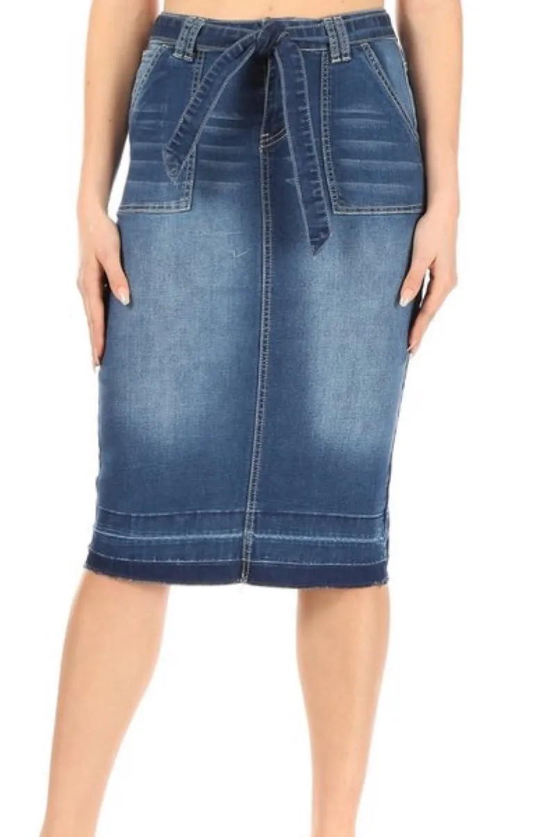 Earlene Denim Skirt