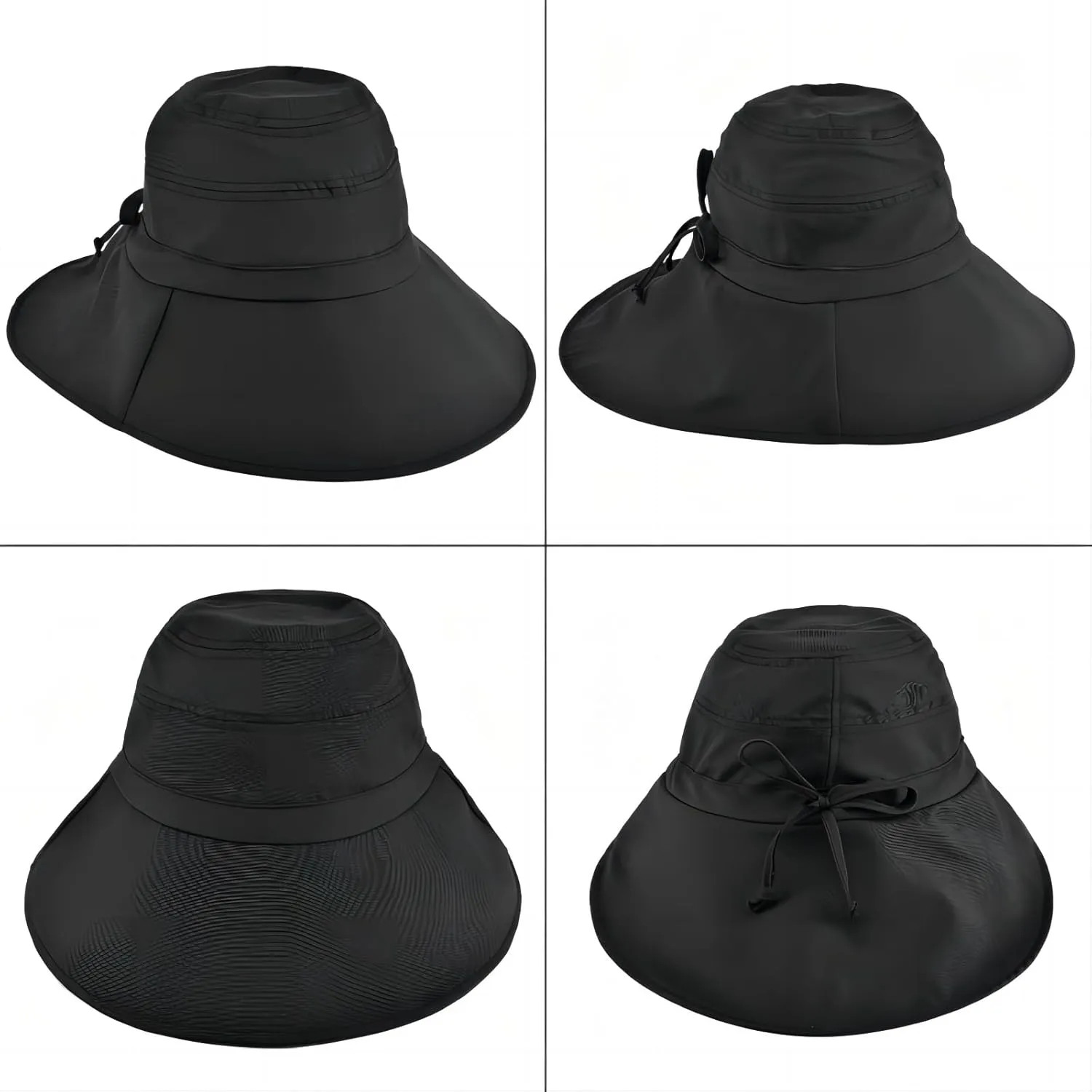 EINSKEY Women's Sun Hat with Neck Flap, UPF 50  UV Protection Wide Brim Packable Cotton Hat for Fishing Hiking Garden Beach