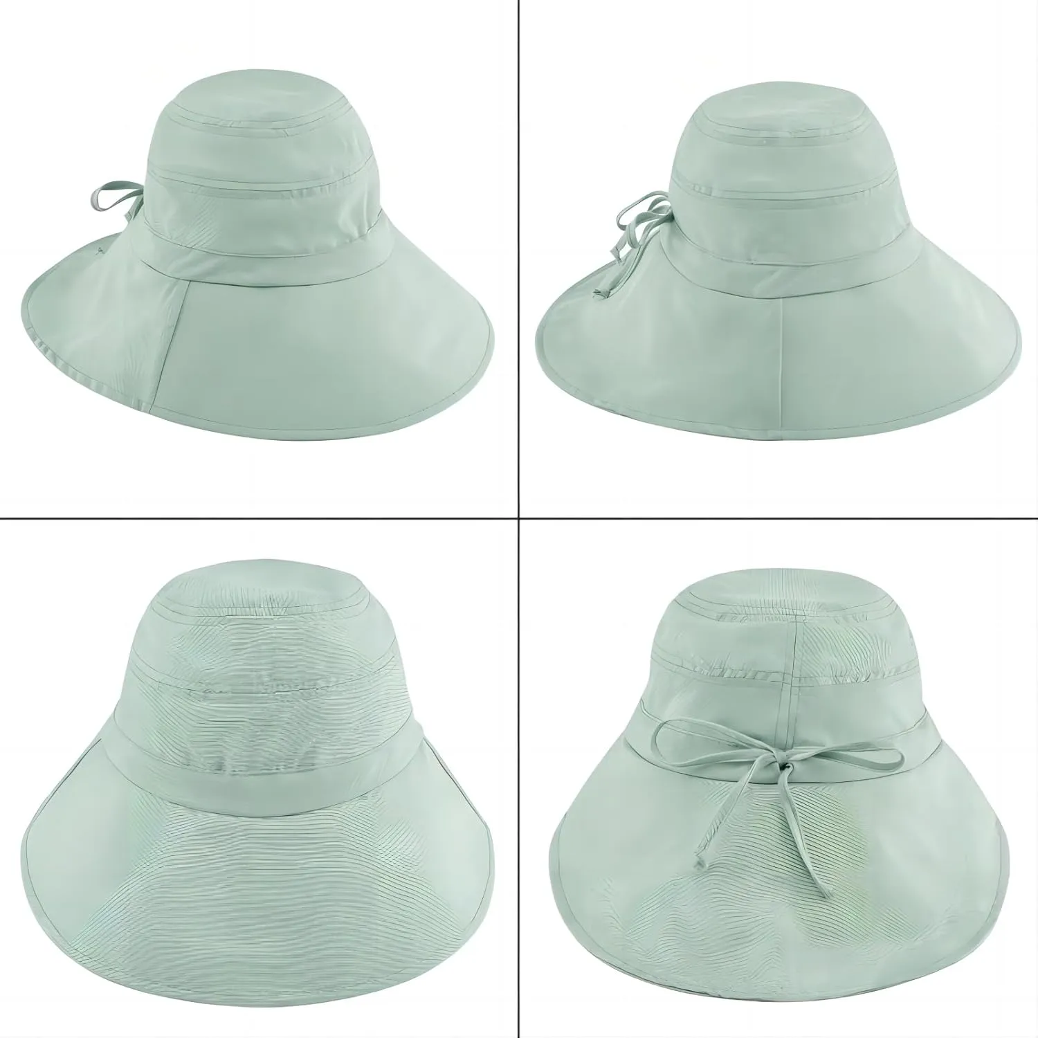 EINSKEY Women's Sun Hat with Neck Flap, UPF 50  UV Protection Wide Brim Packable Cotton Hat for Fishing Hiking Garden Beach