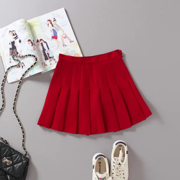 High Waist College Wind Tennis Pleated Skirt AD10098