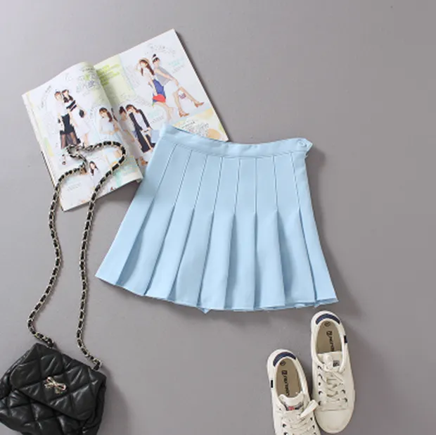 High Waist College Wind Tennis Pleated Skirt AD10098