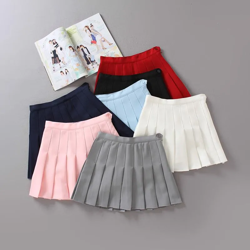 High Waist College Wind Tennis Pleated Skirt AD10098