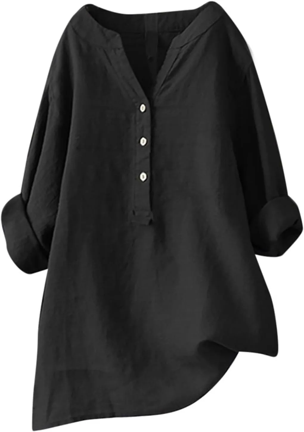Linen Oversize Shirts Womens Button Roll Long Sleeve Tops Causal Elegant Dress Shirt Loose Chic Summer Linen Clothes