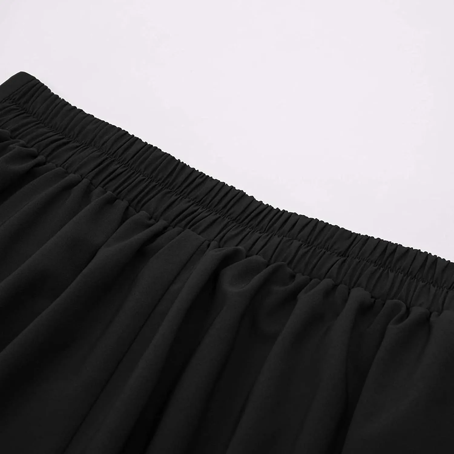 Maxi Skirt Womens Summer Fall High Elastic Waist Pleated Dresses Casual Flared Midi A Line Lady Skirt for Women Trendy