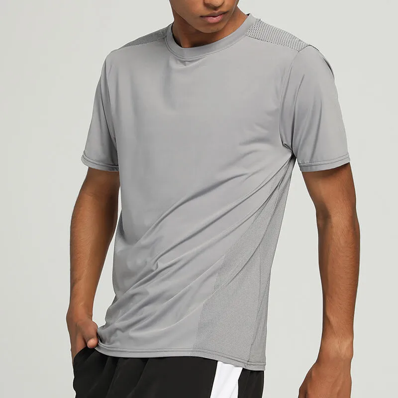 Men Round Neck Breathable T-Shirt for Sports & Gym