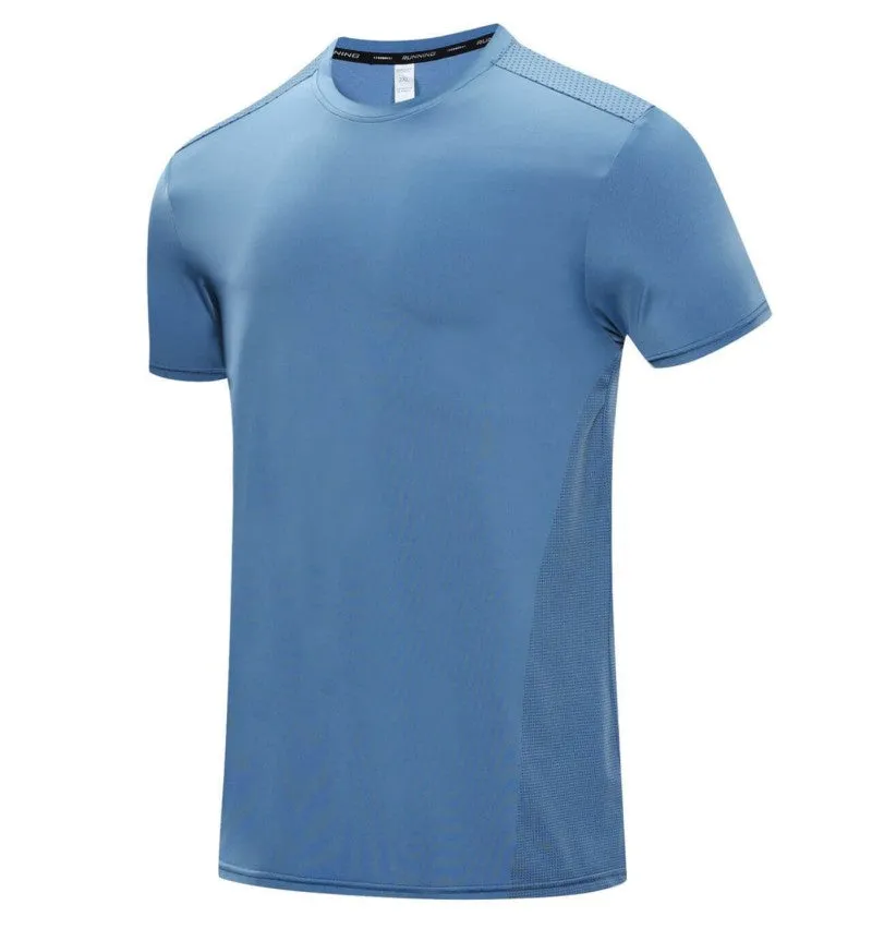 Men Round Neck Breathable T-Shirt for Sports & Gym