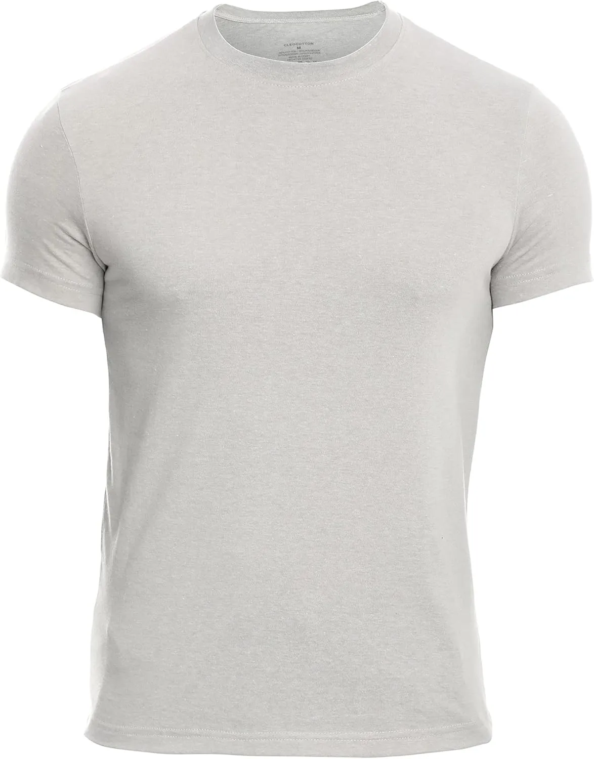 Mens Crew Neck T-Shirt (Slim Fit) | Cotton Rich Mens Tshirt (3/6 Pack) | Ultra Soft, Breathable (Made in Egypt)