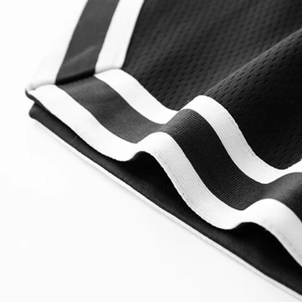 Mens Fusion Basketball Shorts Summer Breathable Casual Shorts Beach Fashion Stripe Quick-Drying Sportwear