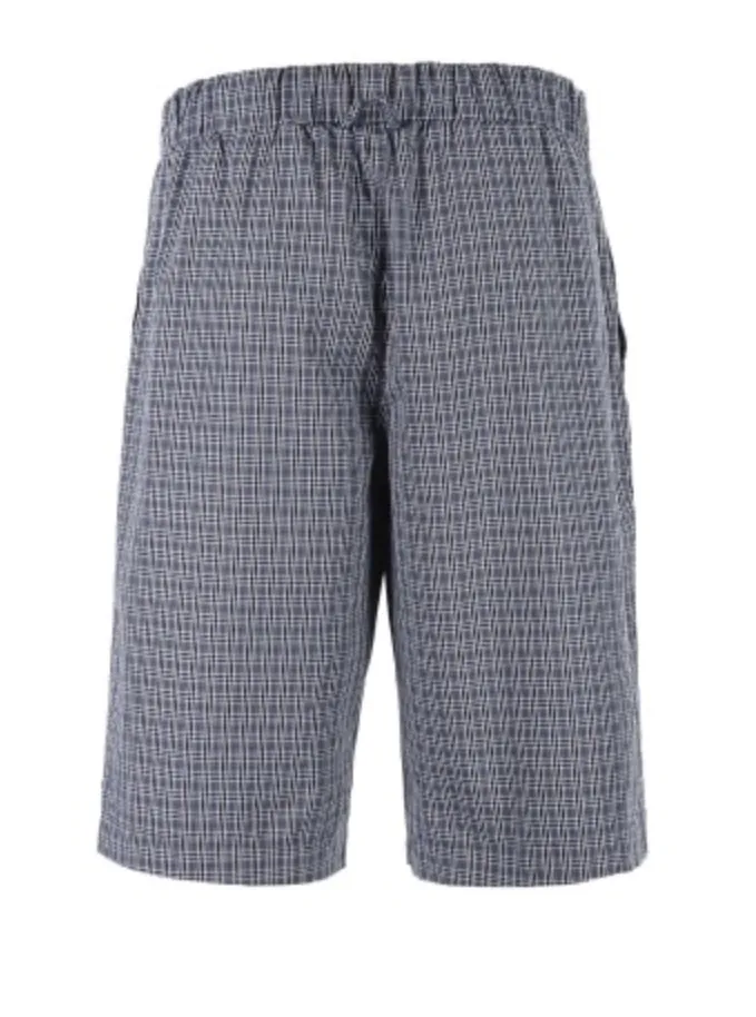 Men's Plaid Pattern Drawstring Casual Shorts