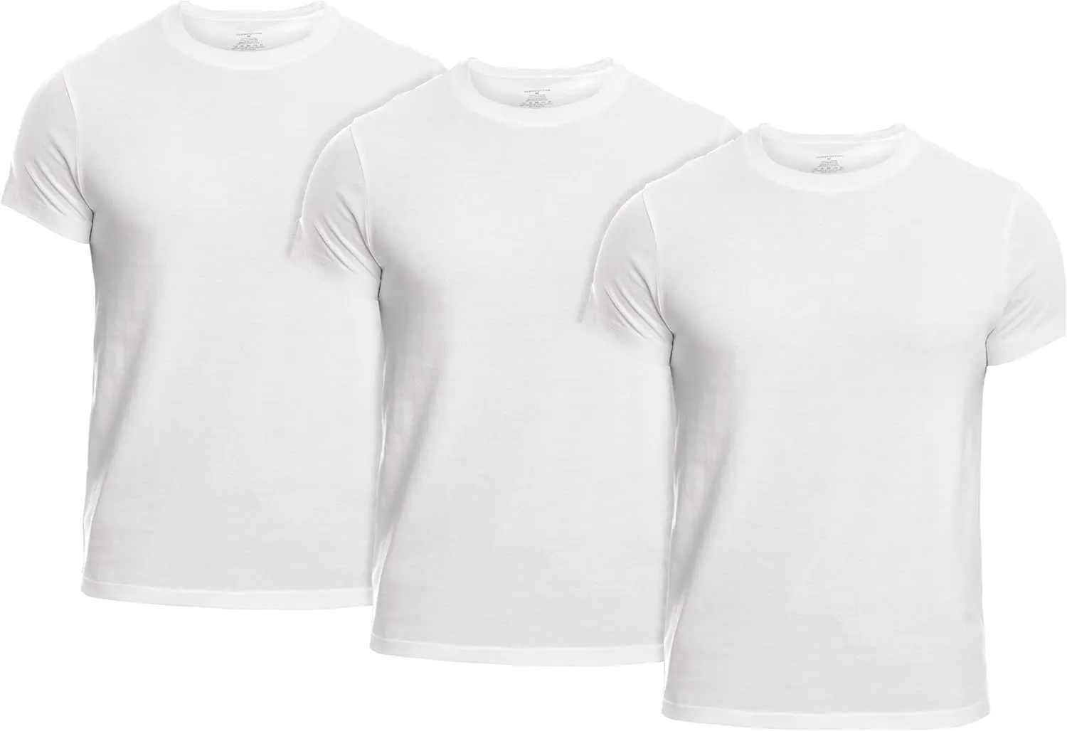 Mens Undershirt (Slim - Tight Fit) | Cotton Crew Neck T-Shirt (3/6 Pack) | Tag Free, Ultra Soft, Breathable (Made in Egypt)