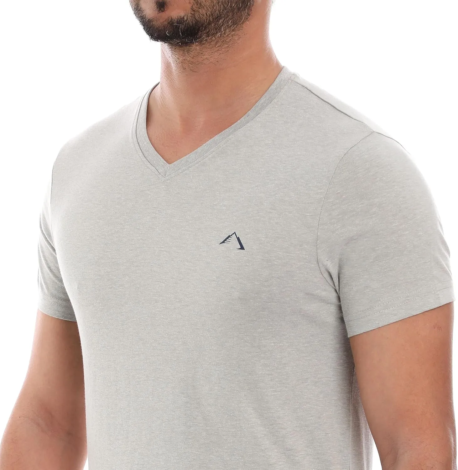 Mens V-Neck T-Shirt (Slim FIT) | 3/6 Pack, Vneck Tshirt | Cotton Rich, Ultra Soft, Breathable, Tag Free (Made in Egypt)
