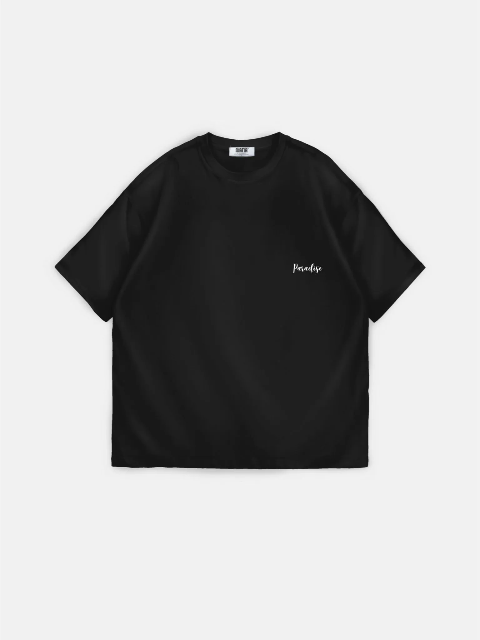 Oversize Parrot Paradise T-shirt - Black and Purple