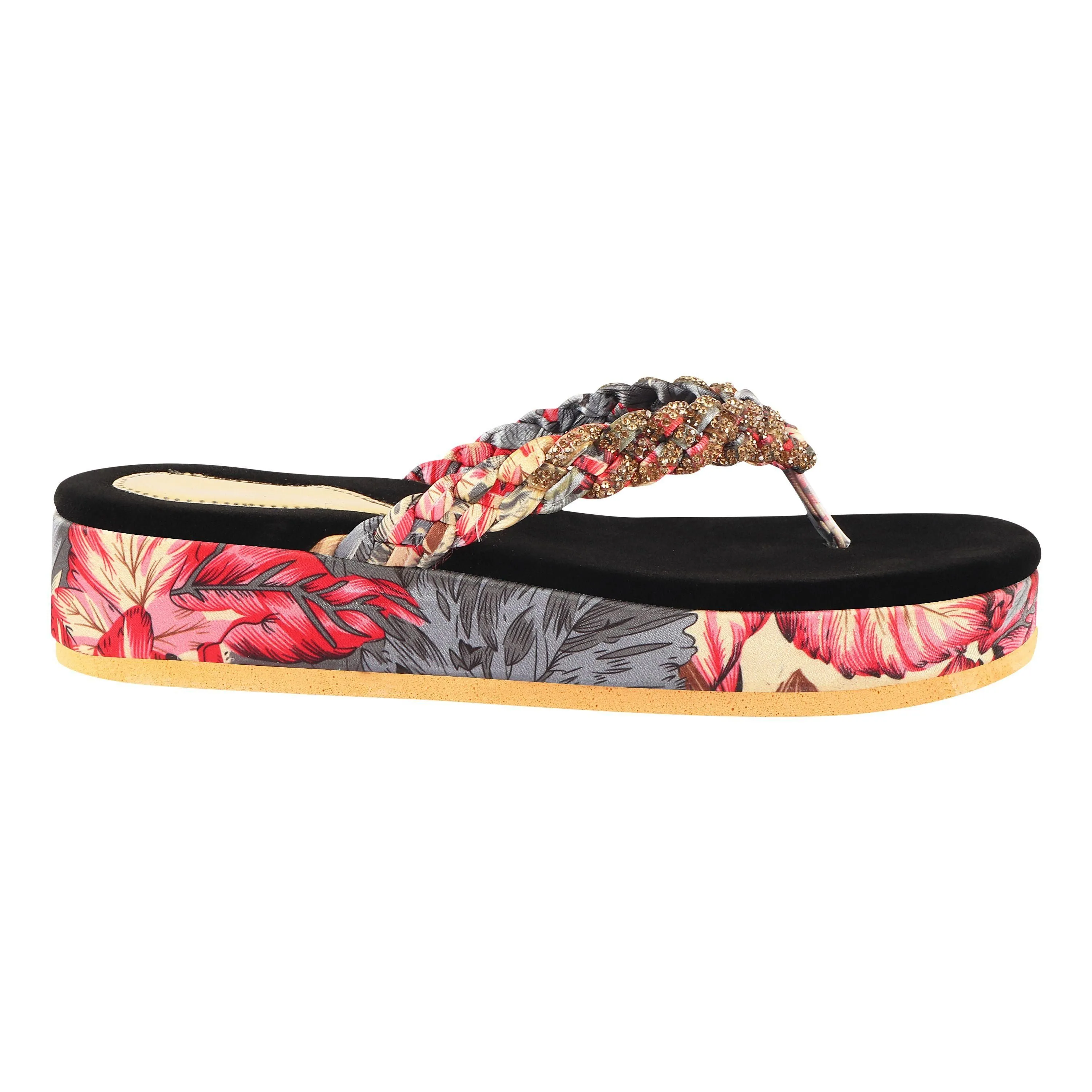 Printed Stylish Flats Slippers For Women