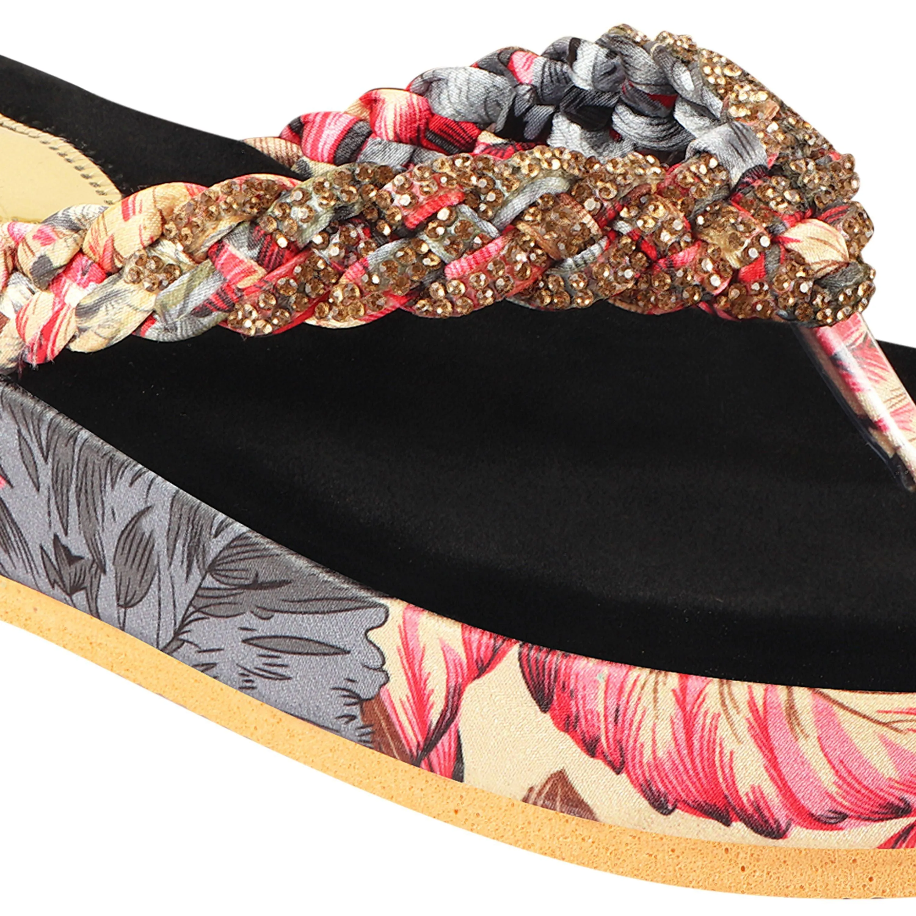 Printed Stylish Flats Slippers For Women