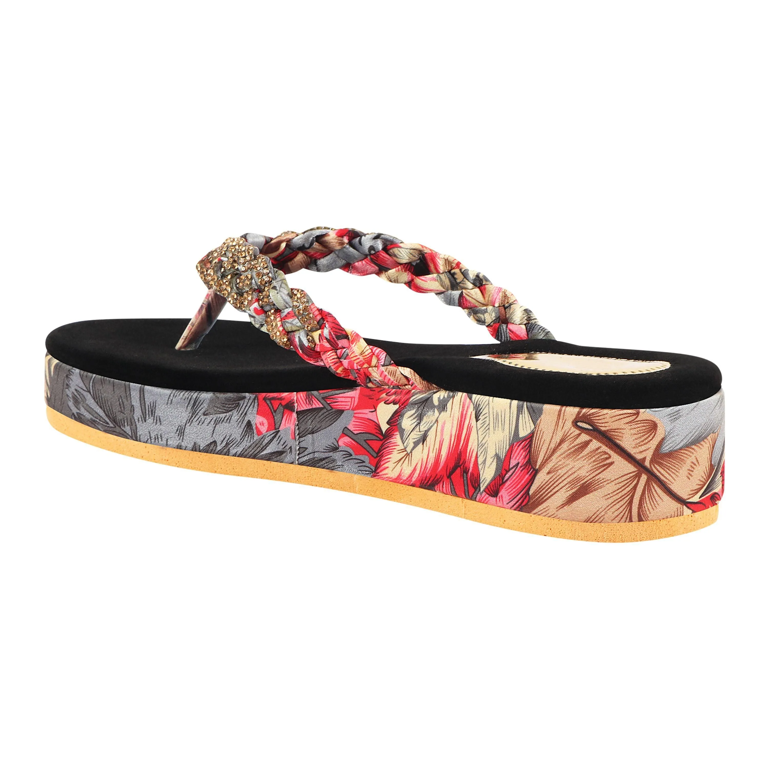 Printed Stylish Flats Slippers For Women