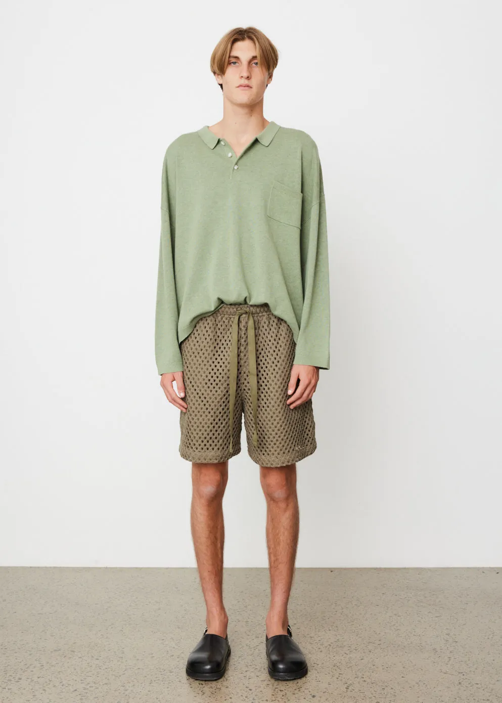 Relaxed Knit Polo