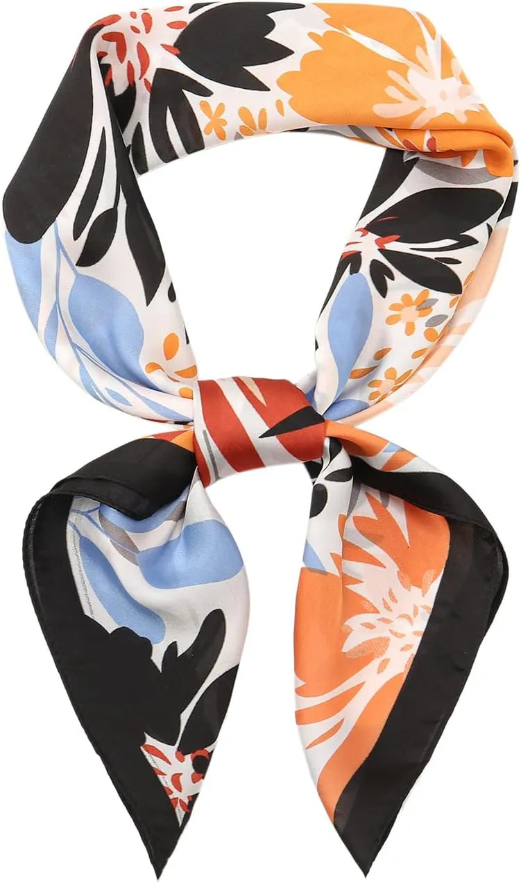 RIIQIICHY Women Head Hair Scarf Like Satin Silk Scarf Sleeping Hair Wrapping Night 27.5"