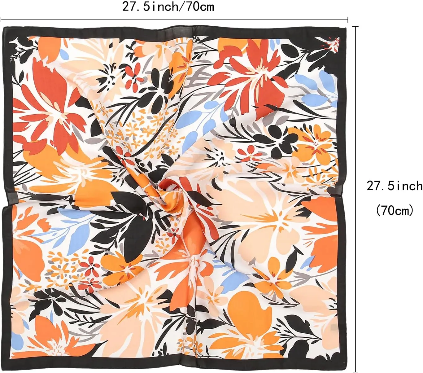 RIIQIICHY Women Head Hair Scarf Like Satin Silk Scarf Sleeping Hair Wrapping Night 27.5"