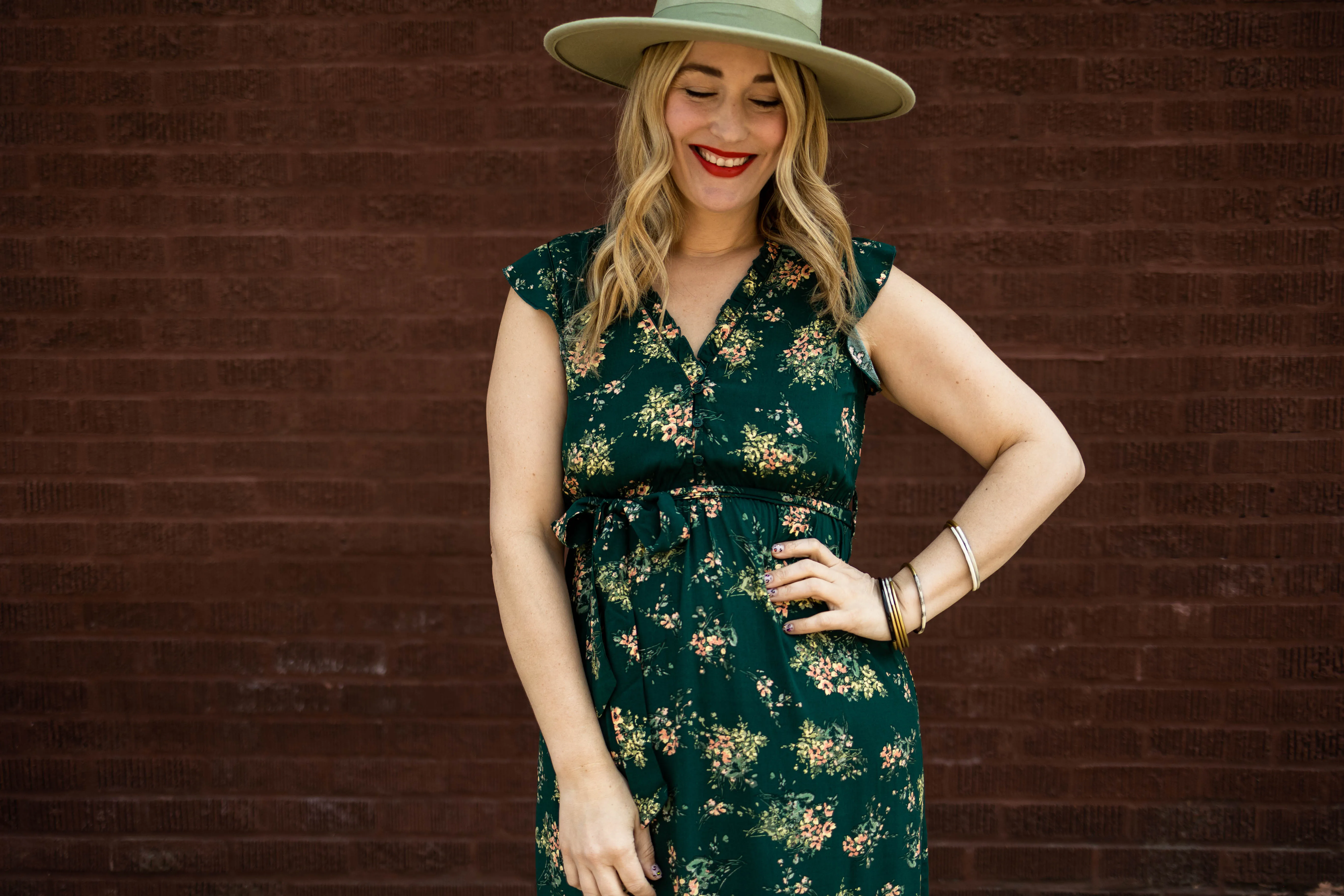 shonda dress in pine