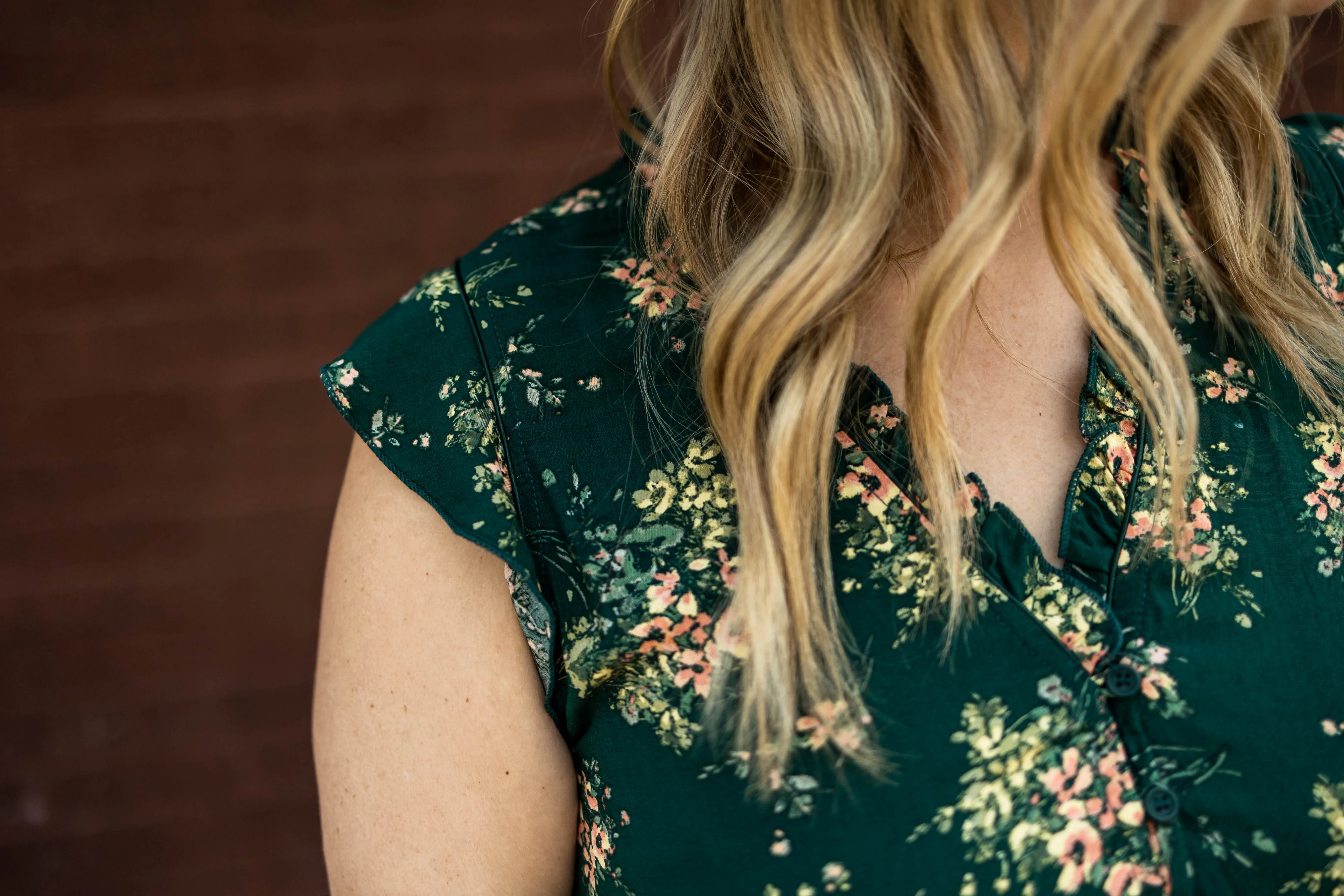 shonda dress in pine