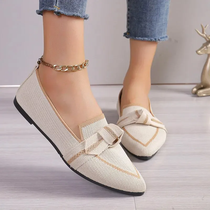 Stylish Pointed Toe Ballet Flats