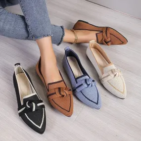 Stylish Pointed Toe Ballet Flats