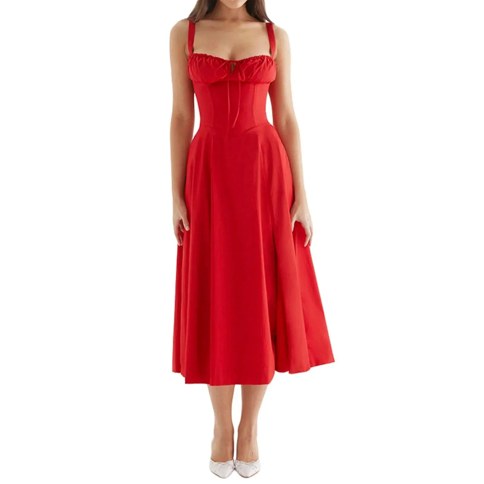 Summer Chic Sleeveless A-line Cocktail Dress - Women's Beach Party Outfit