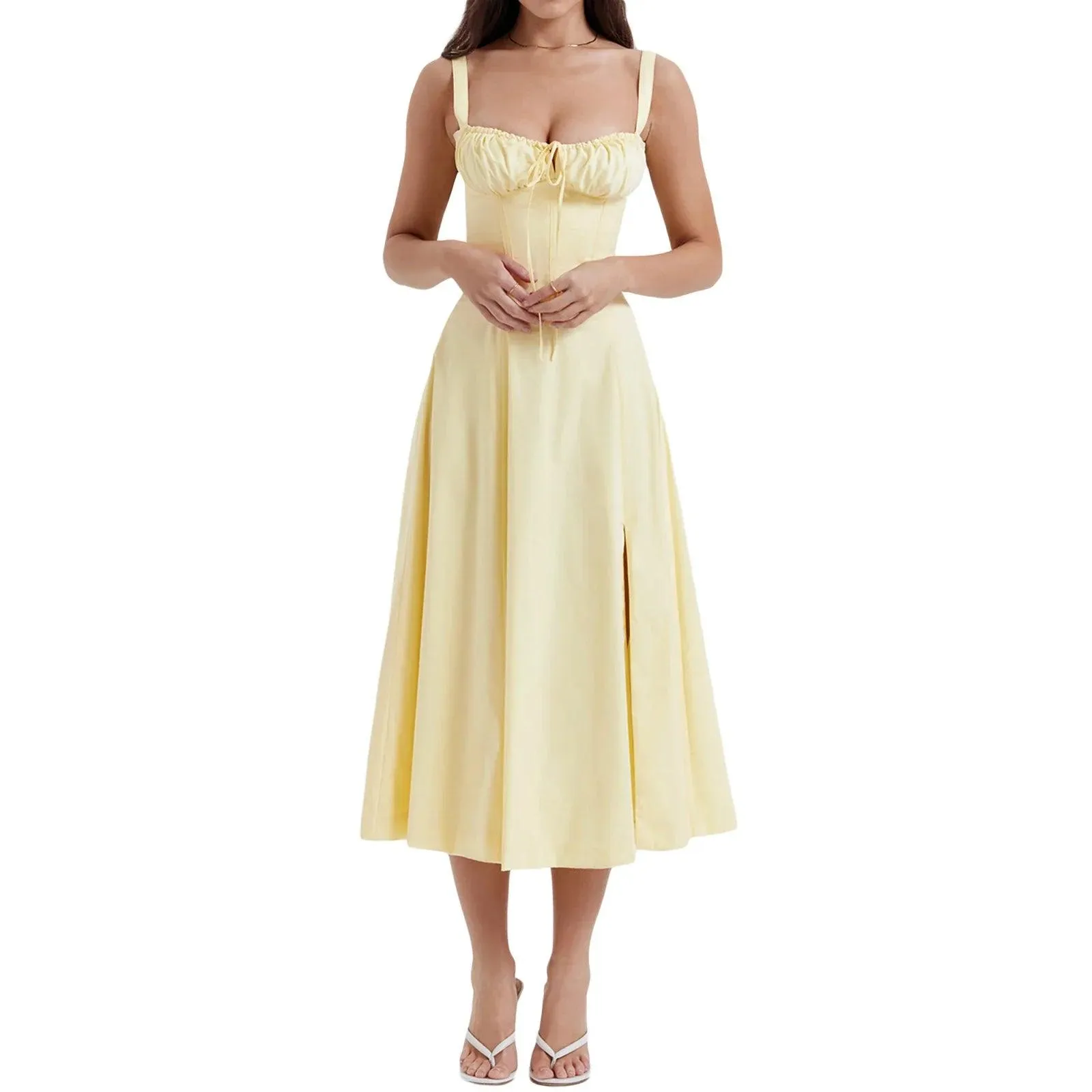 Summer Chic Sleeveless A-line Cocktail Dress - Women's Beach Party Outfit