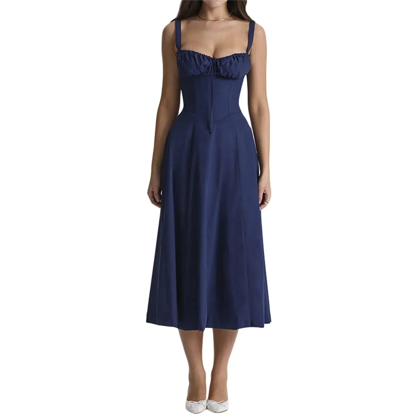 Summer Chic Sleeveless A-line Cocktail Dress - Women's Beach Party Outfit